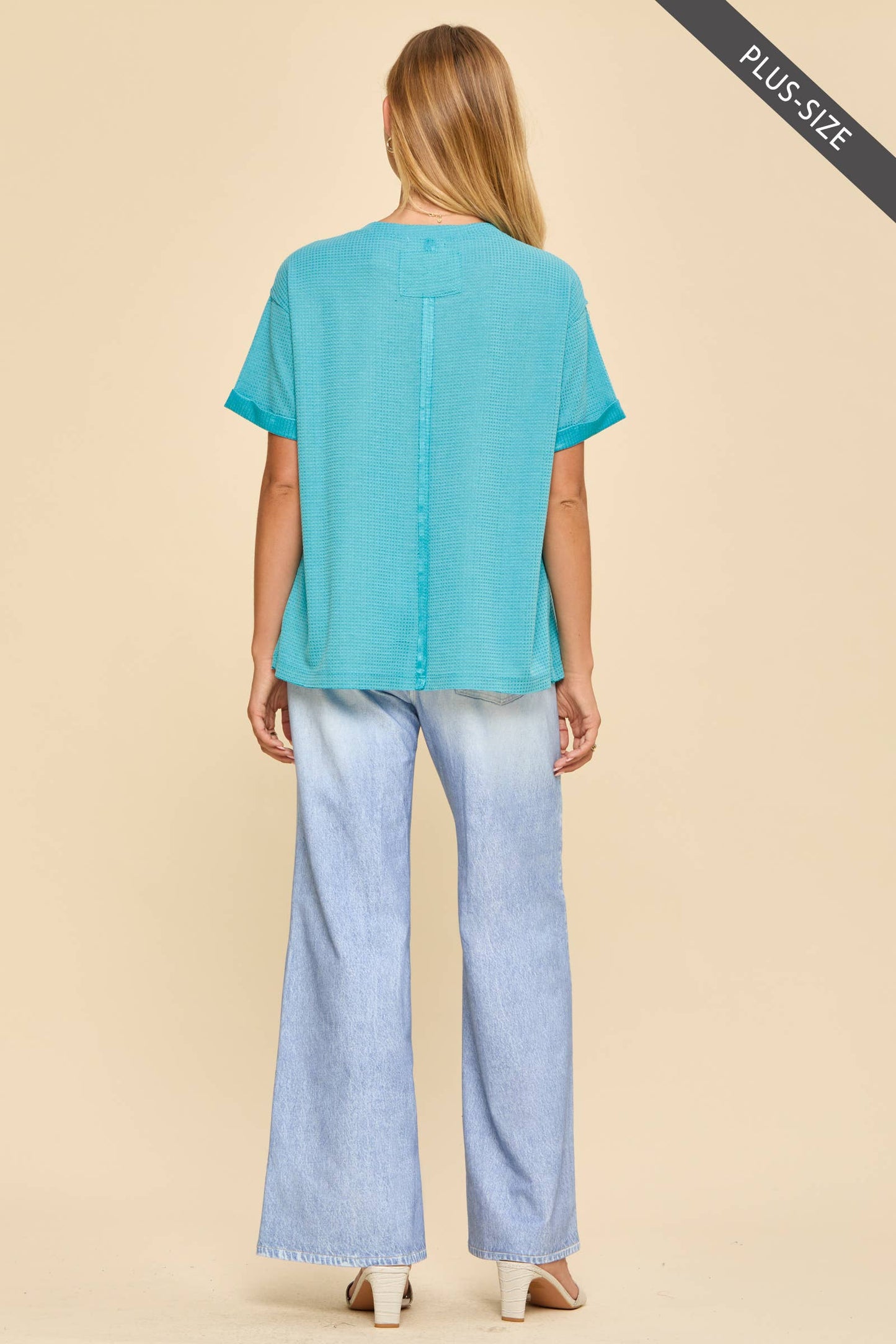 PLUS SIZE Essential Two Tone Thermal Top