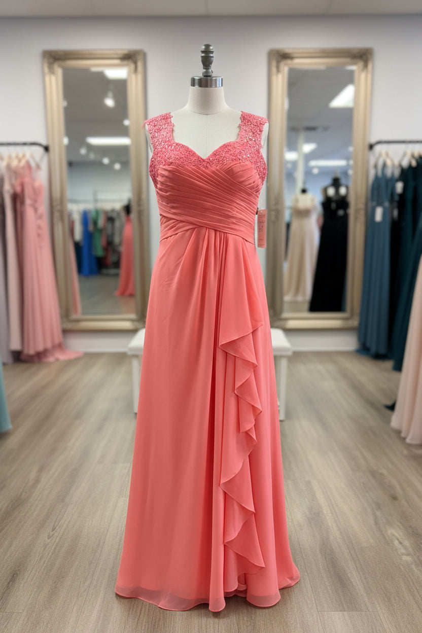 Coral zipper back