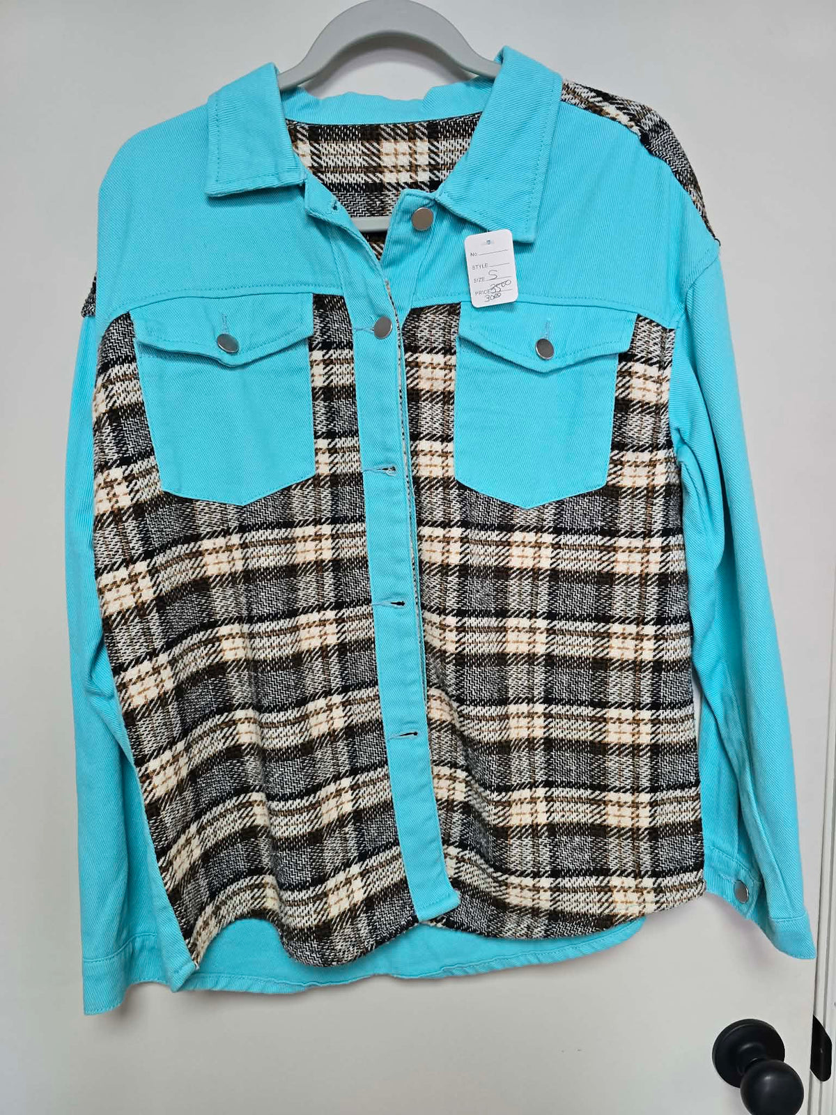 Denim shacket