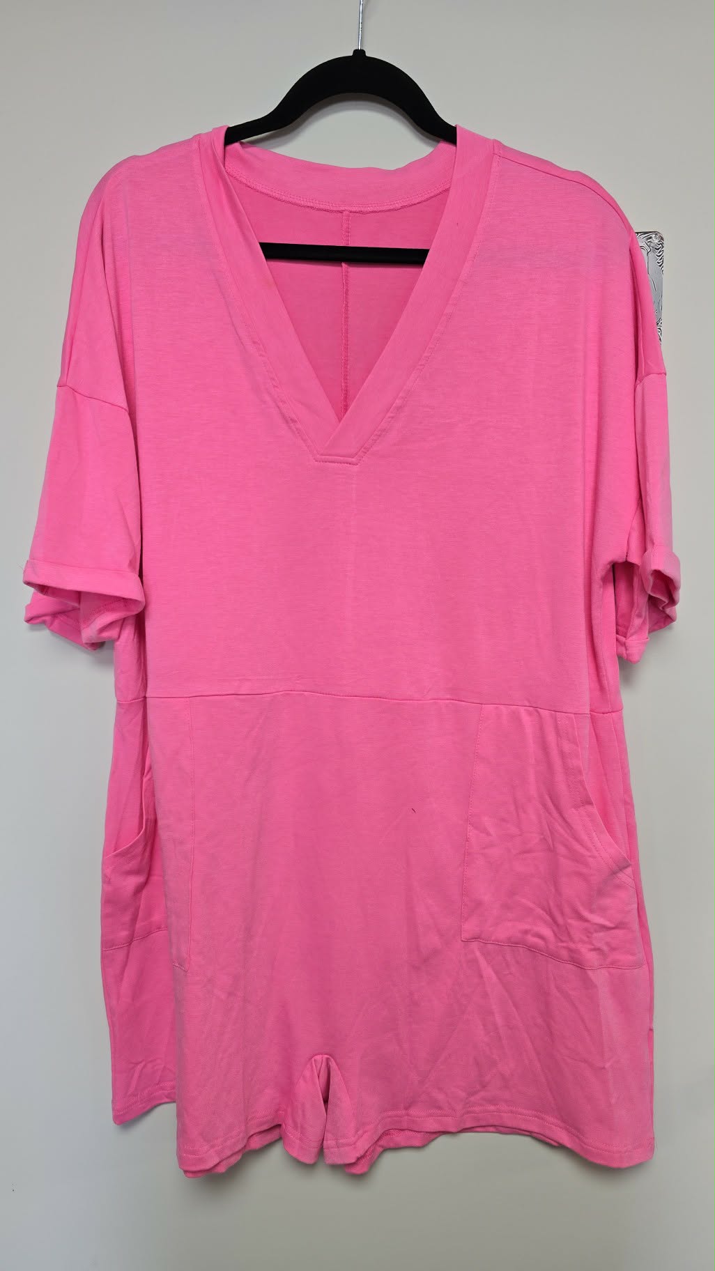 Pink Romper w/ pockets
