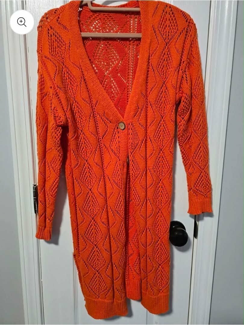 Orange Cardigan