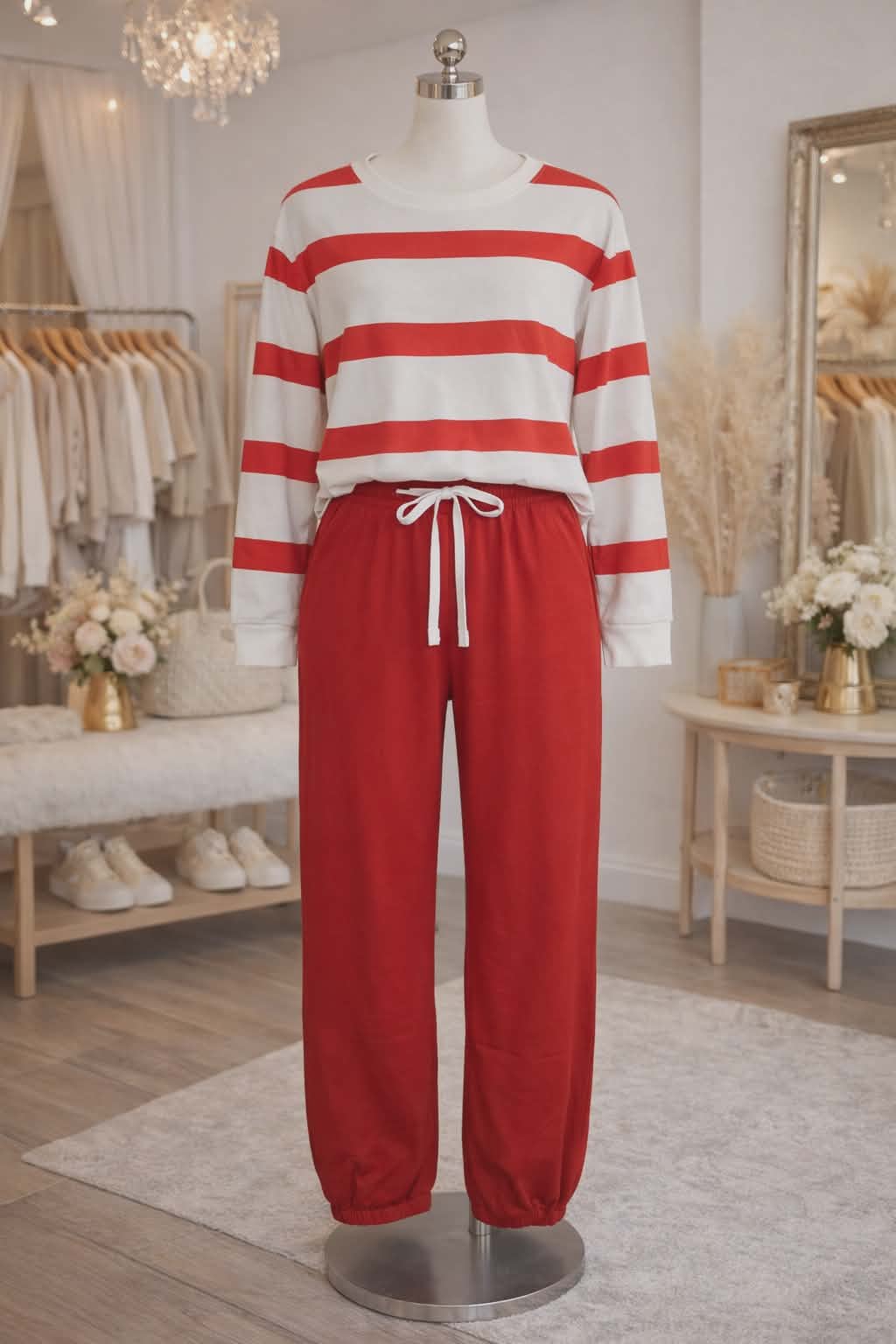 2 Piece Red Lounge Set