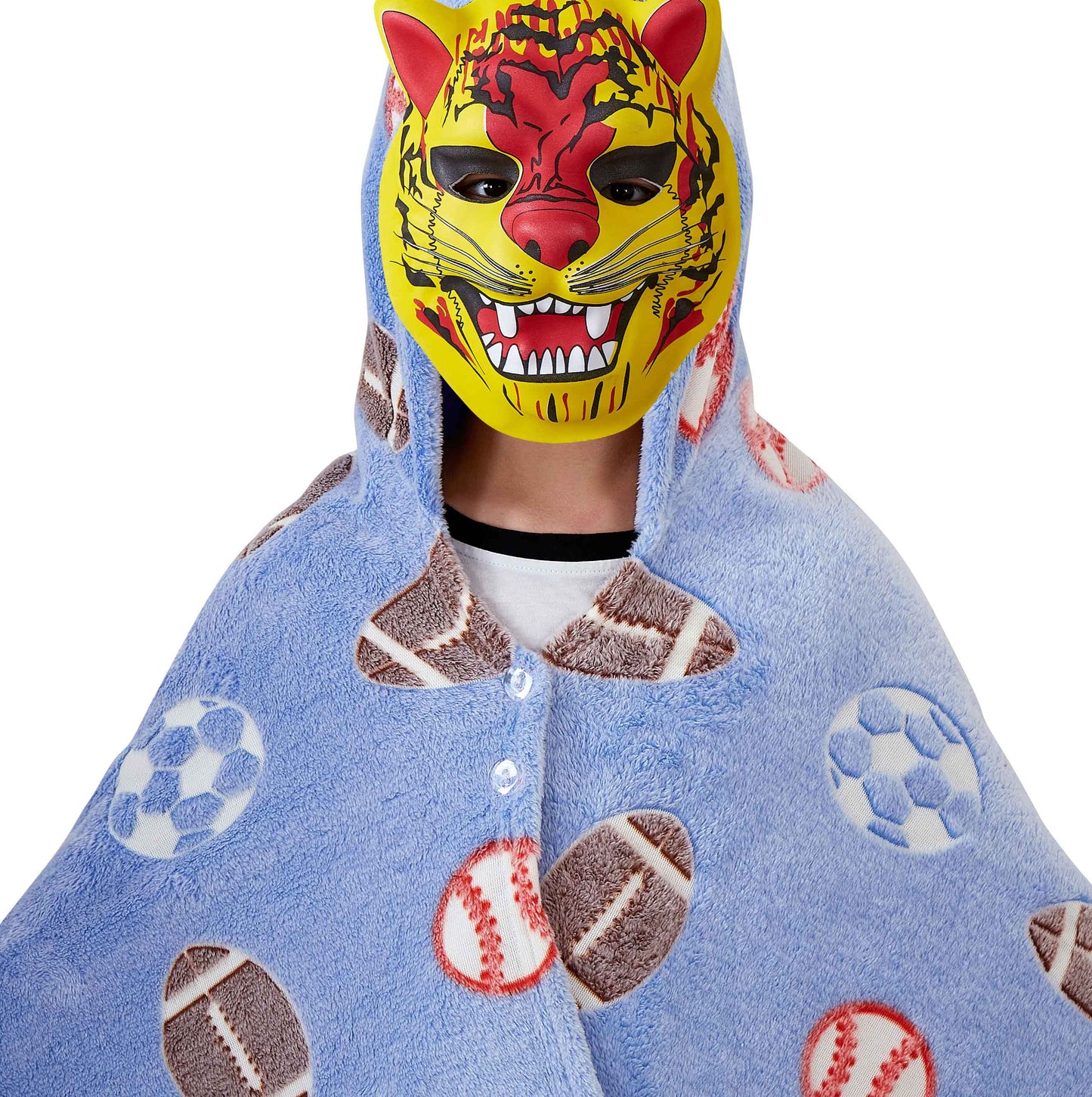 "Game Time" Hooded Glow-in-the-Dark Throw Blanket