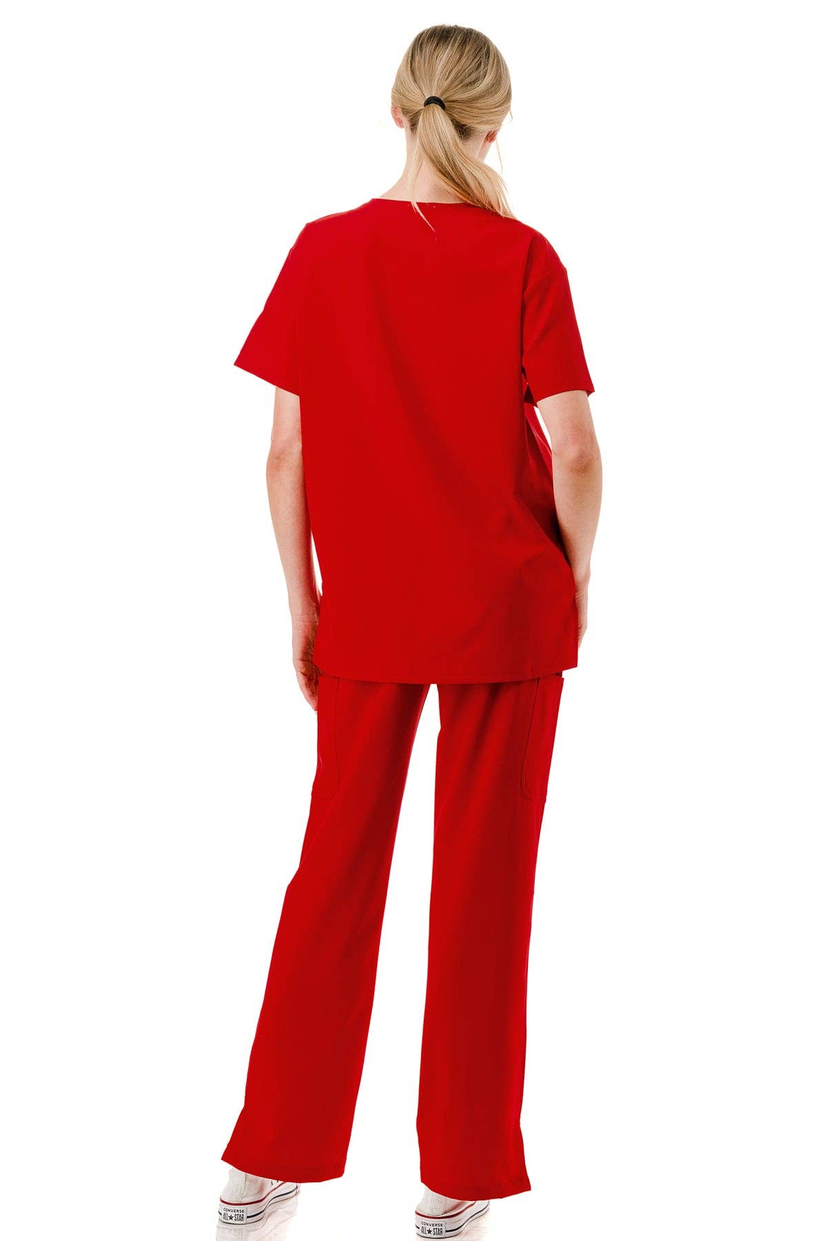 Red Scrub Set