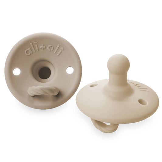 Pacifier Set Round (Oat & Coco)