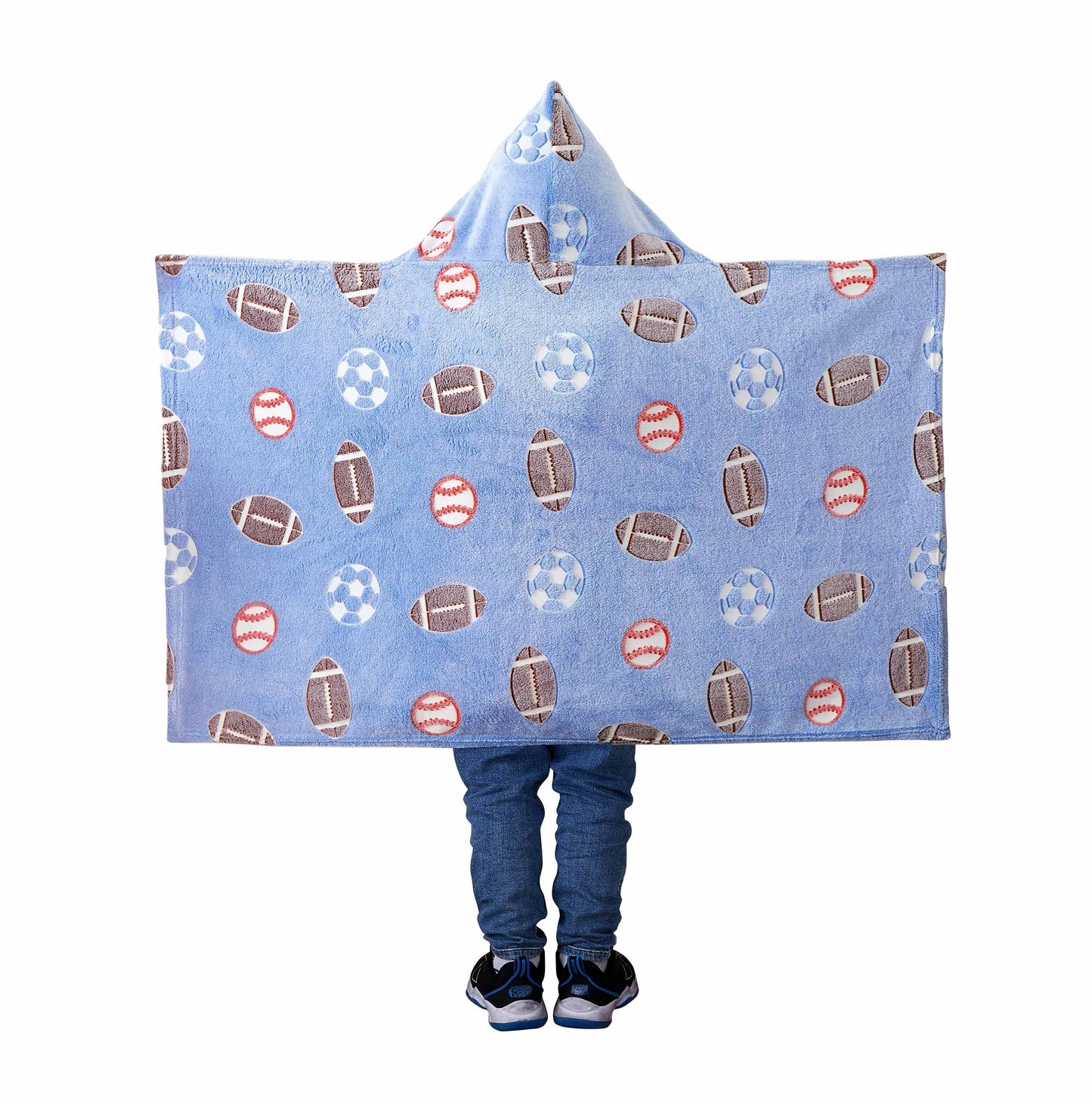 "Game Time" Hooded Glow-in-the-Dark Throw Blanket