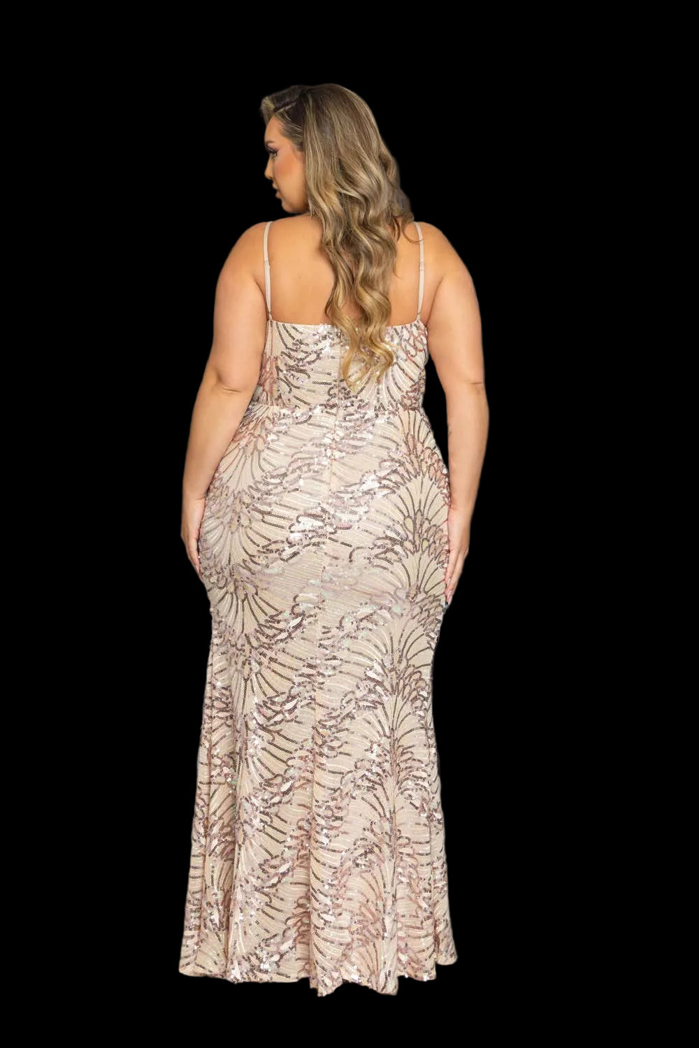 Ricarica PLUS SIZE MULTI COLOR SEQION MAXI DRESS