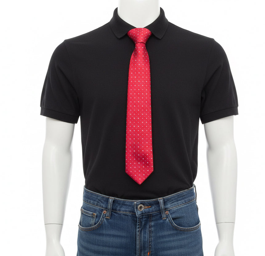 Men's Micro Fiber Poly Woven Regular Tie - MPW5983
