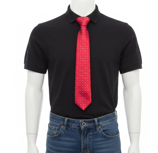Men's Micro Fiber Poly Woven Regular Tie - MPW5983