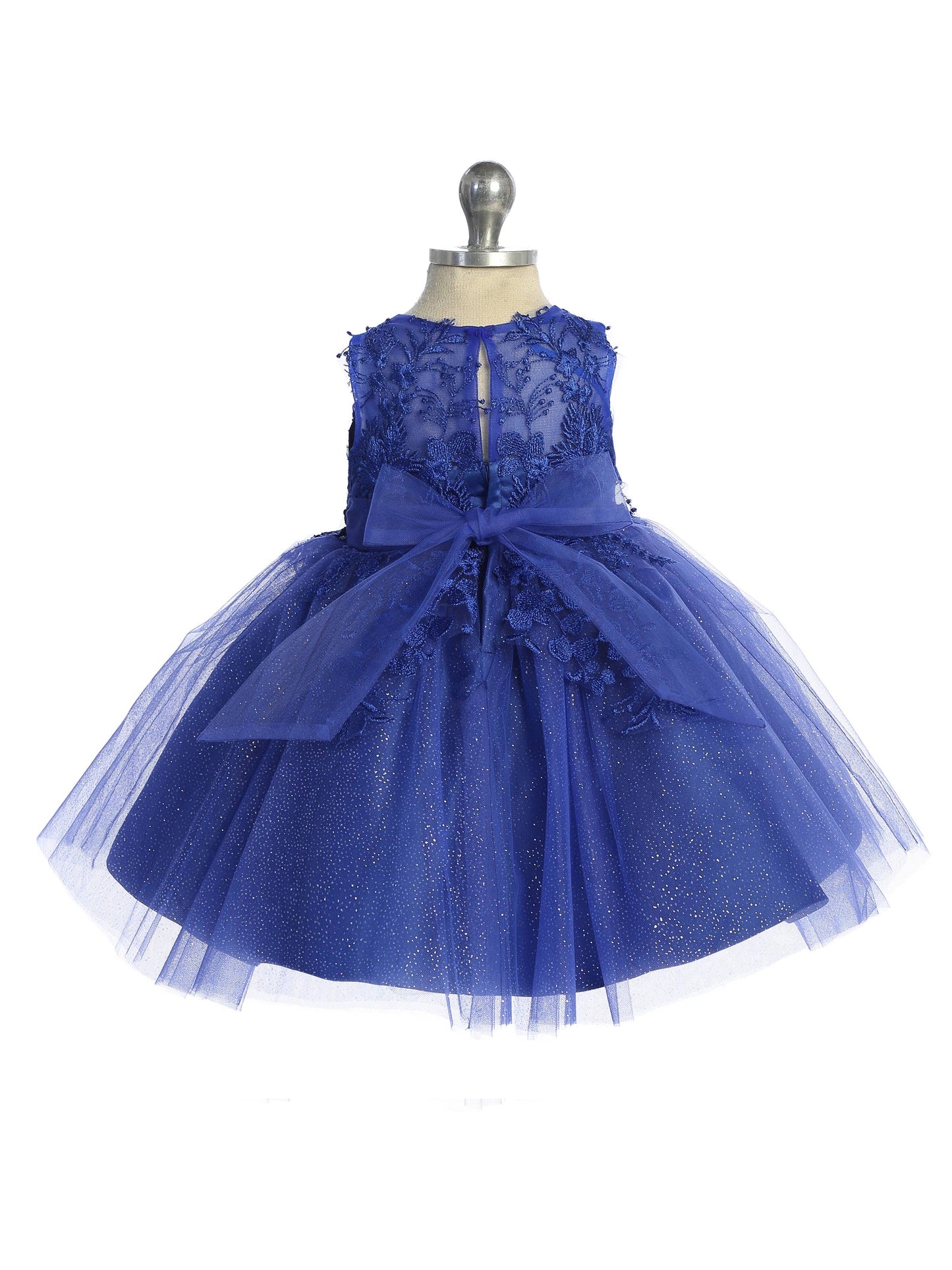 Infant sparkle glitter pageant dress