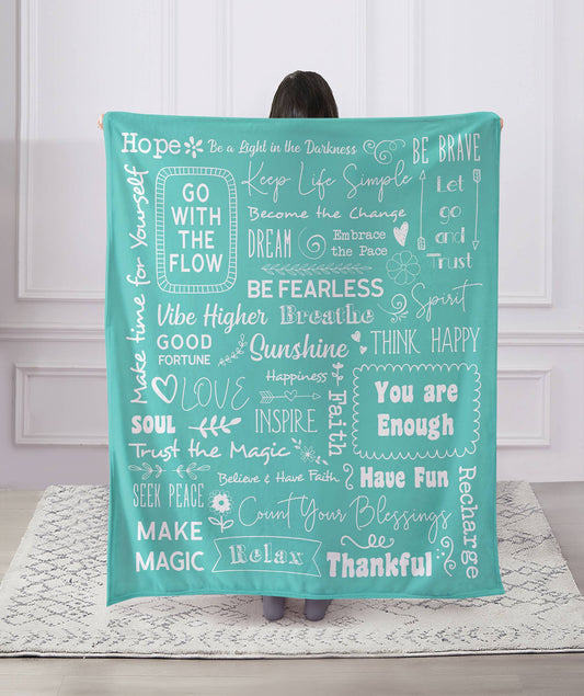 "Inspire" - Sentimental Sayings Throw Blanket