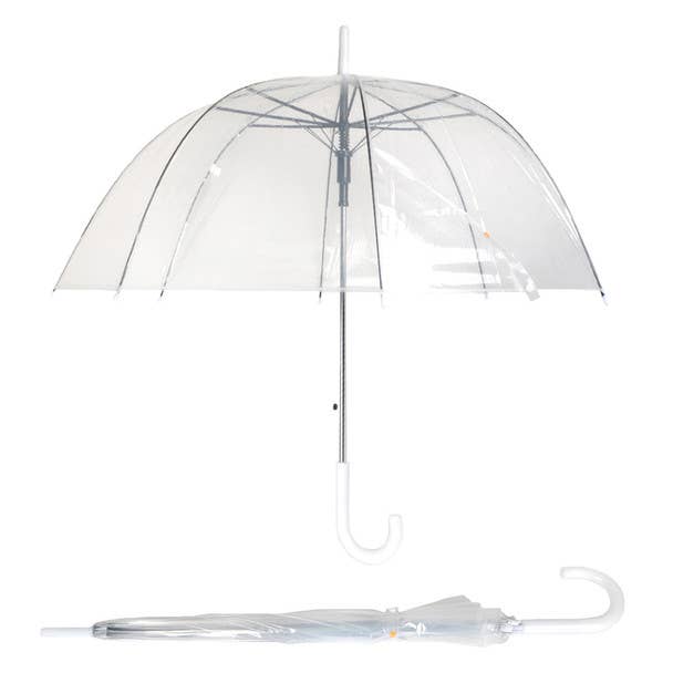 See-Thru-Bubble Wind-Resistant Premium Clear Umbrella