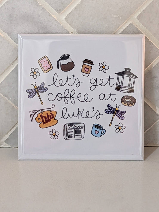 Luke's Coffee Fridge Locker Magnet