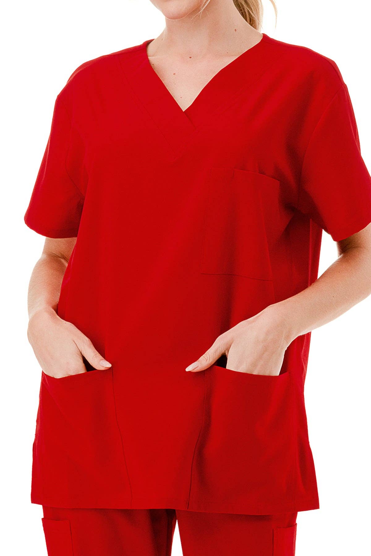 Red Scrub Set