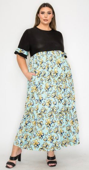 Plus Size Maxi Dress 3x-5x