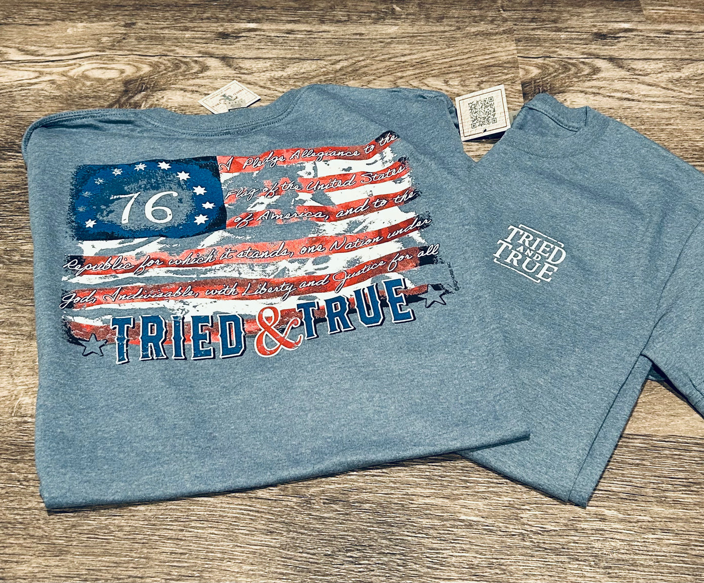 US Liberty Heather Indigo Short-Sleeve T-Shirt