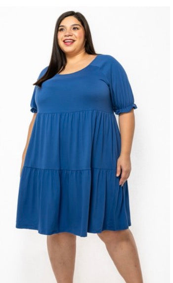 Plus size Ruffle Tier Dress