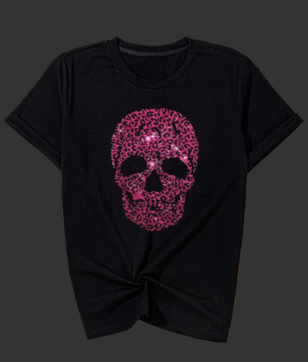 Pink rhinestone skull