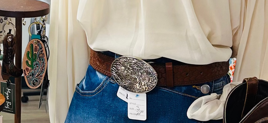 Western Belt Sunflower Buckle