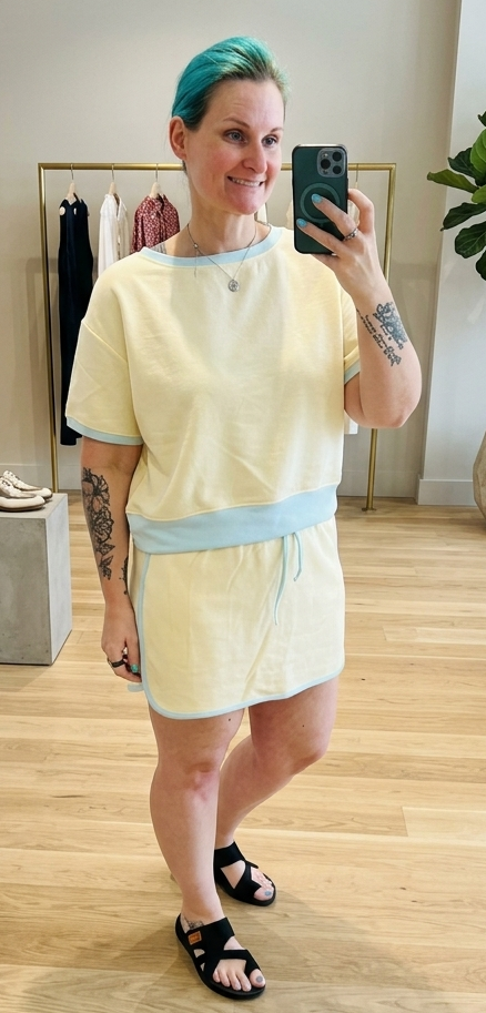 Katydid Scuba skirt set
