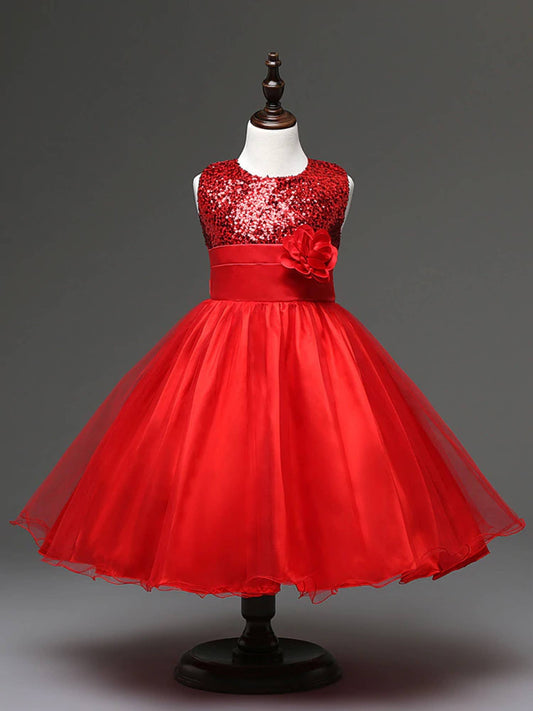 Lovely Sequin Flower Girl Dress