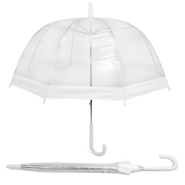 See-Thru-Bubble Wind-Resistant Premium Clear Umbrella