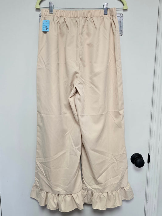 Beige Ruffle pants