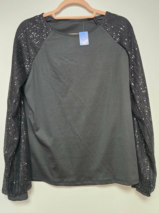 Black long sleeve with sequins