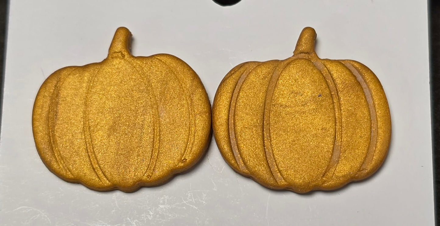 Gold pumpkin studs