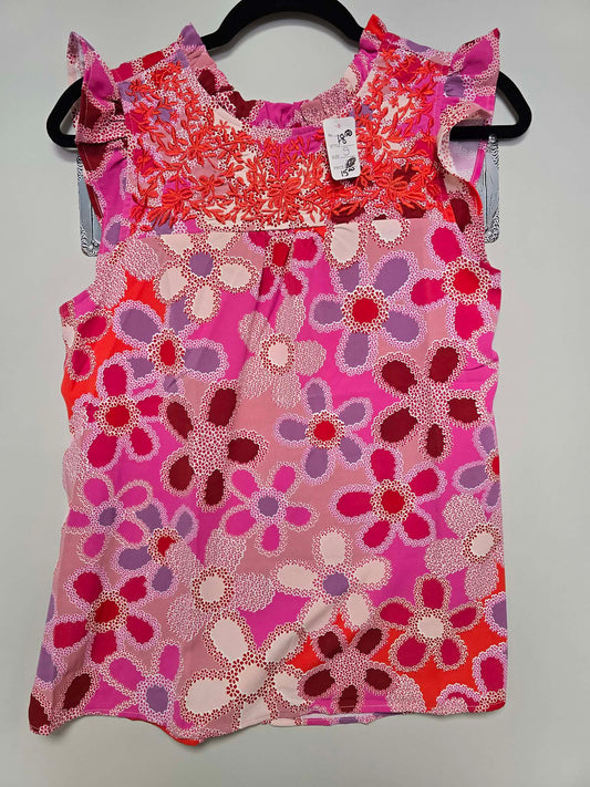 Pink, Purple and Orange Floral blouse