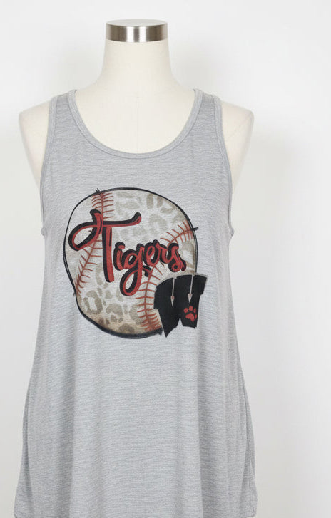 Whitwell Tigers racer back tank