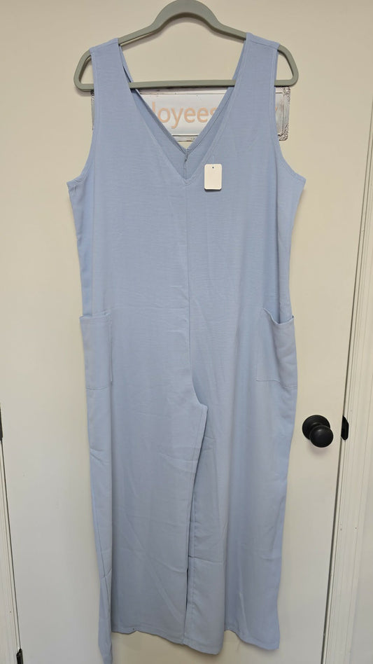 Light blue Romper w/ pockets