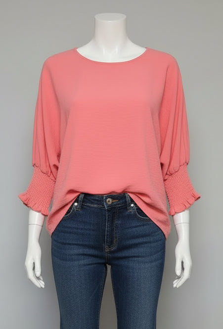 Peach blouse