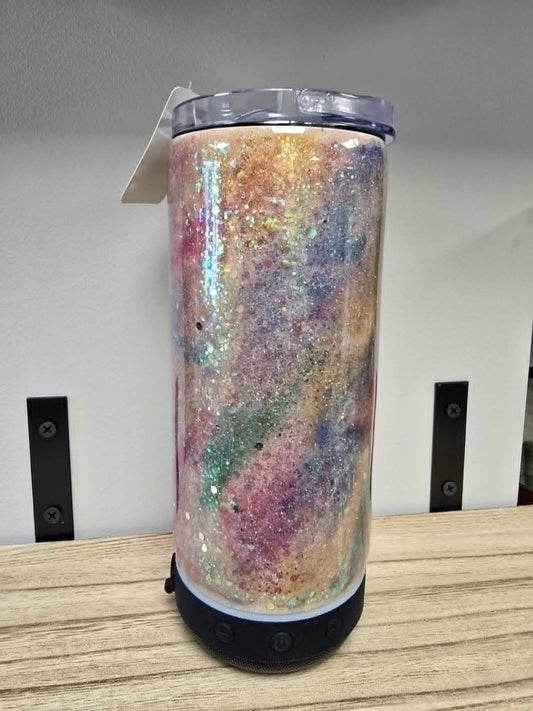 Glittery Bluetooth Speaker Tumbler