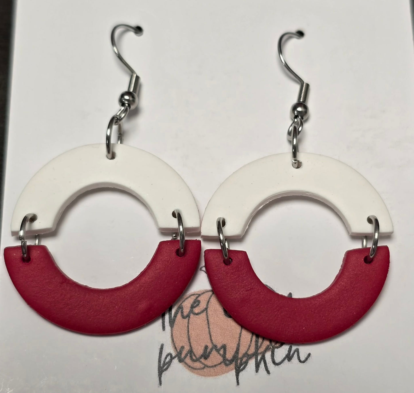 Red and white circles