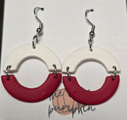 Red and white circles