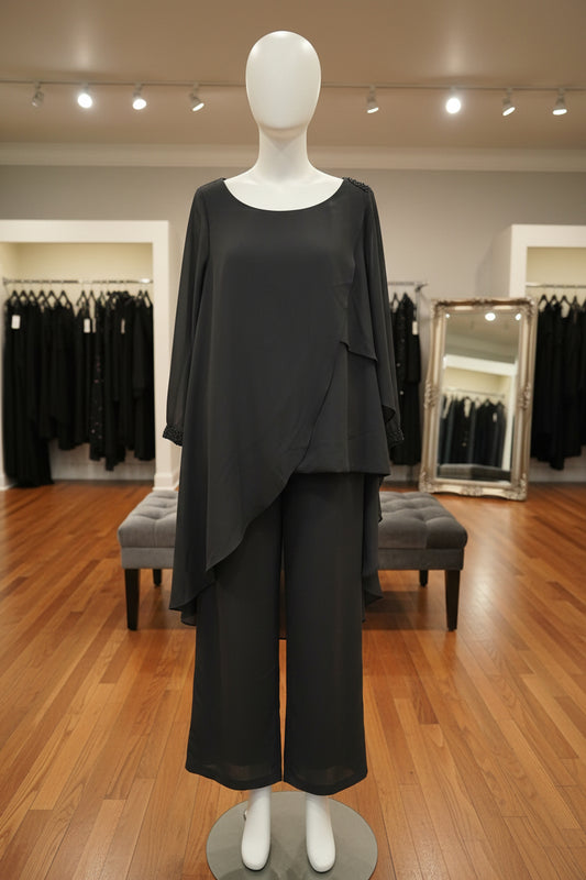 Black 2 piece pant set