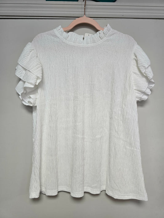 White short sleeve blouse