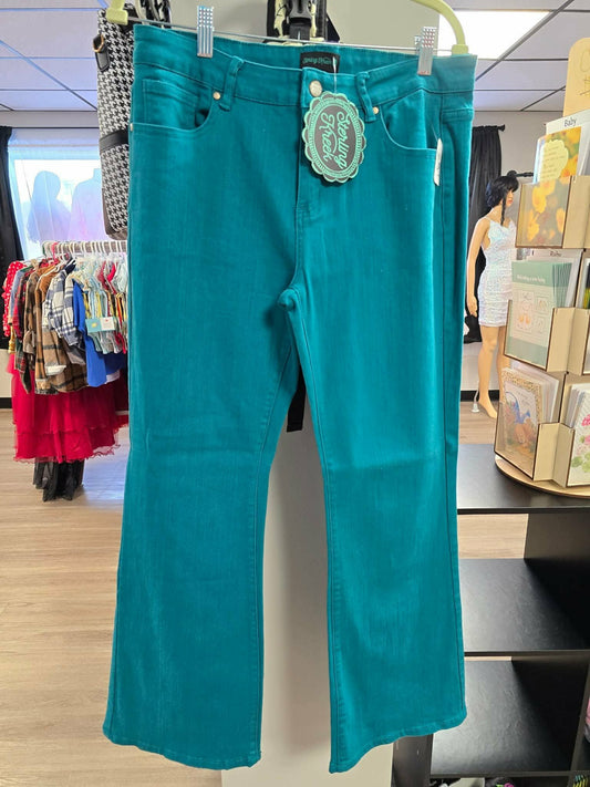 Turquoise Denim Jeans