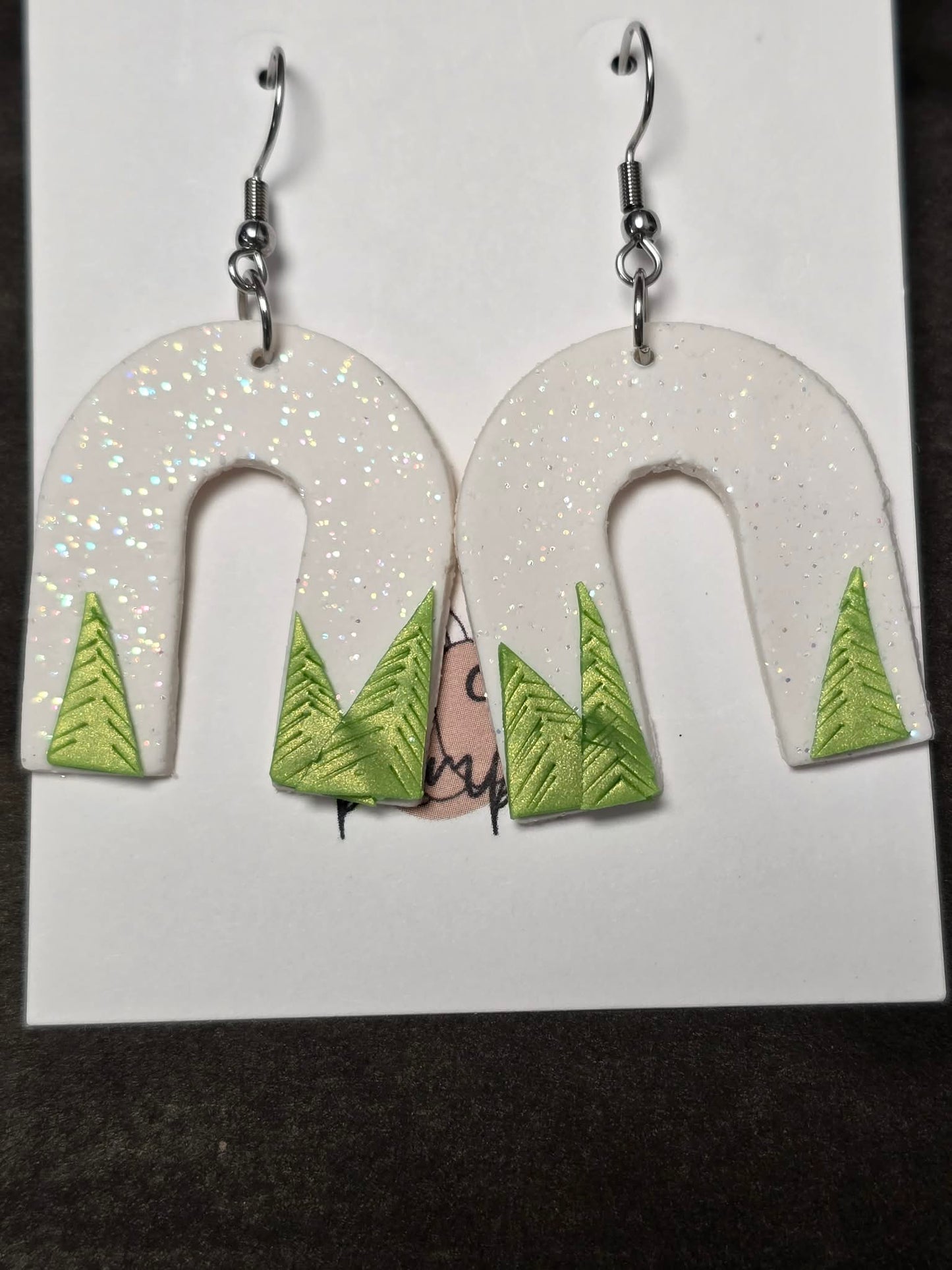 White with trees