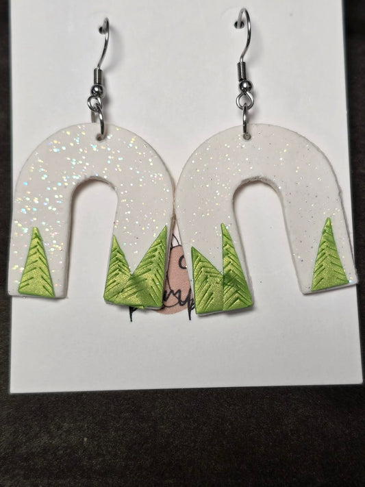 White with trees