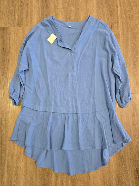 Blue 3/4 Sleeve blouse