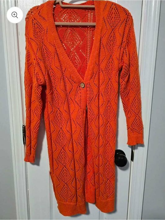 Orange Cardigan