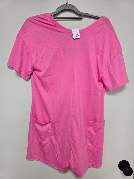 Pink Romper w/ pockets