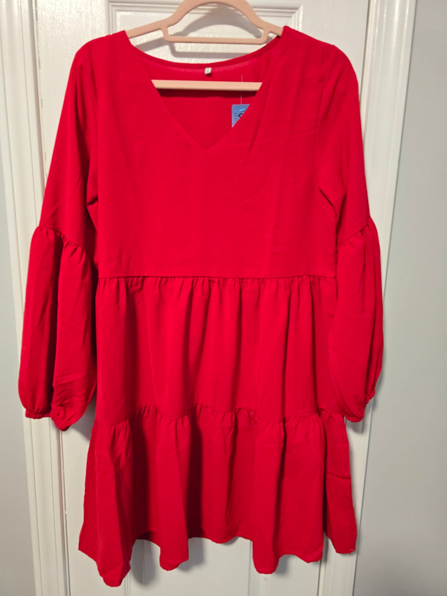 Red Long Sleeve Dress