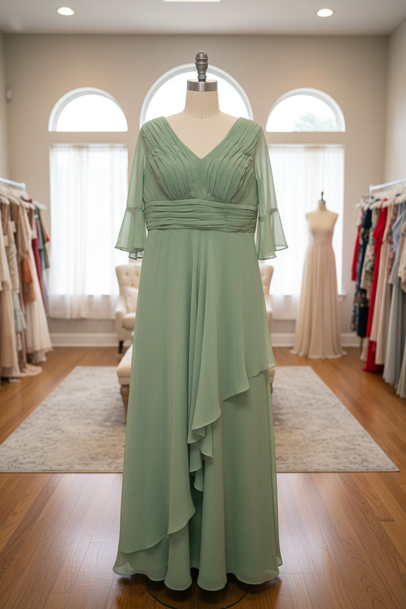 Sage green corset back