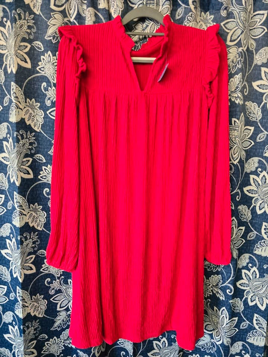 Red Dress w/ Ruffles