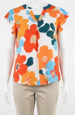 Bright floral top