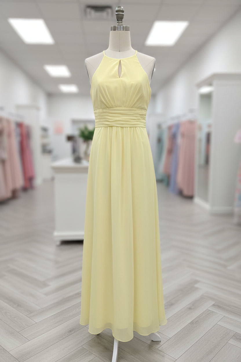 Yellow zipper back