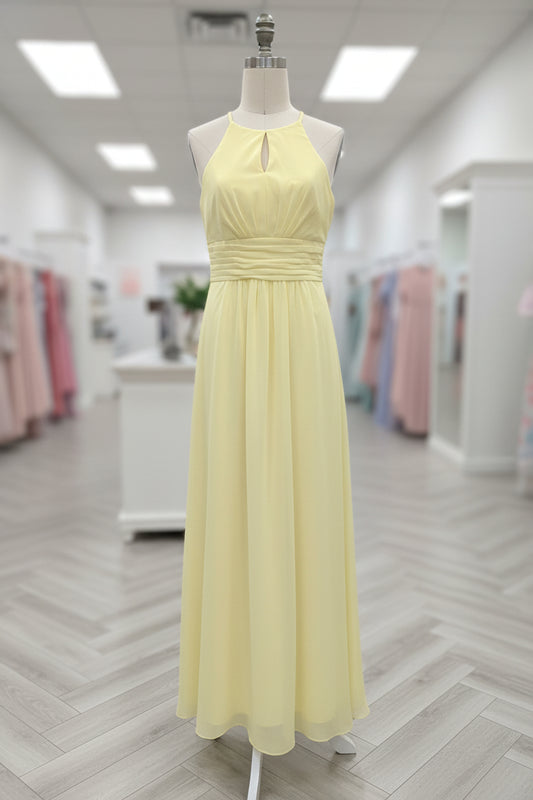 Yellow zipper back